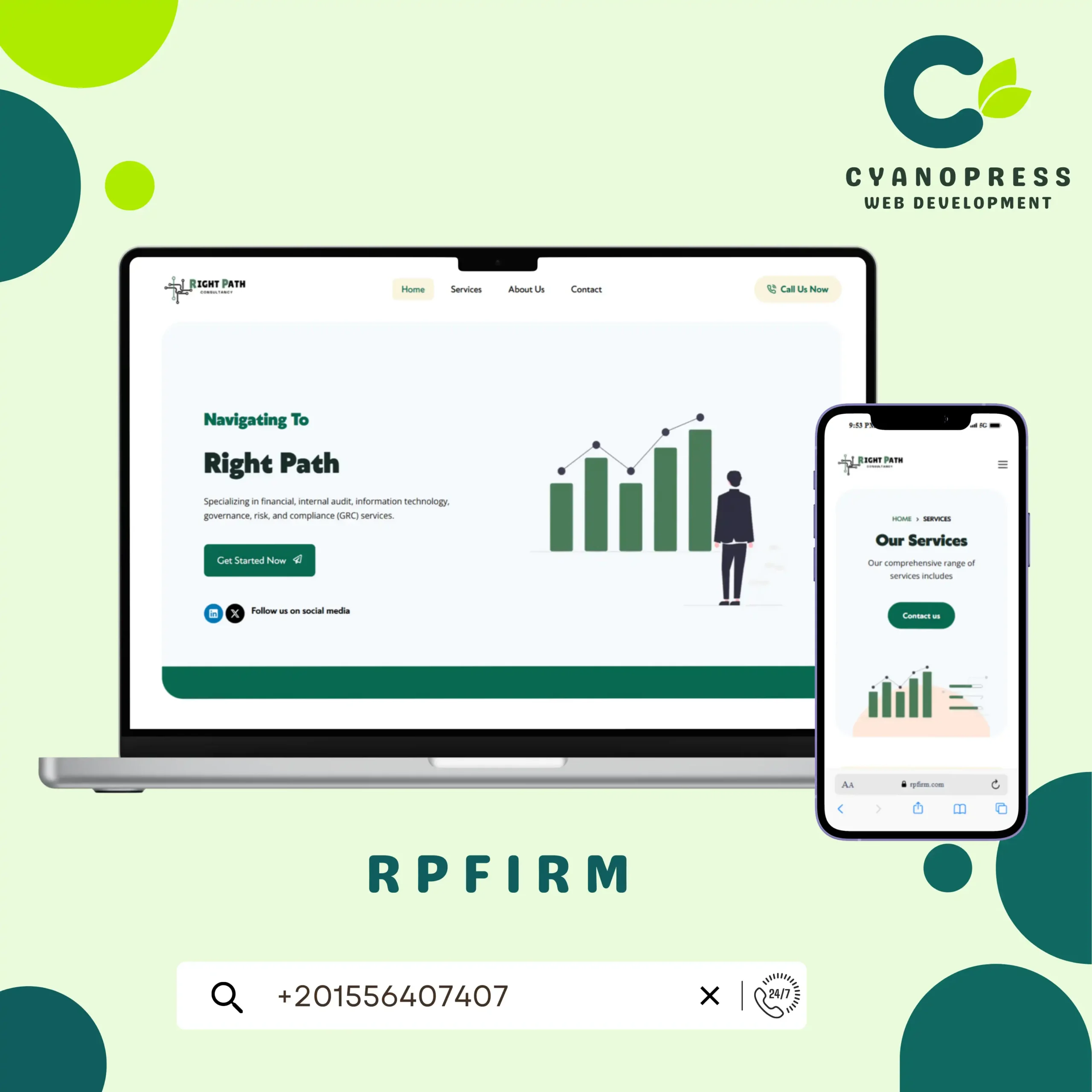 Cyanopress project _ rpfirm - الطريق الصحيح" ✨، لاستشارات الحوكمة ونمو الشركات.