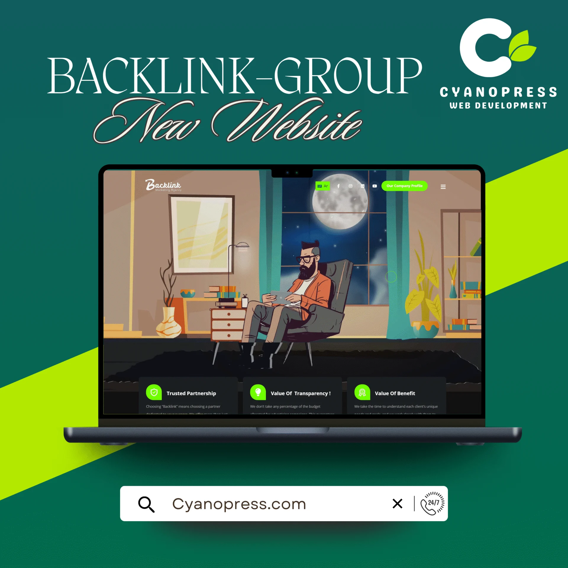 موقع Backlink Group | موقع تسويق رقمي والكتروني وإدارة الحملات الإعلانية